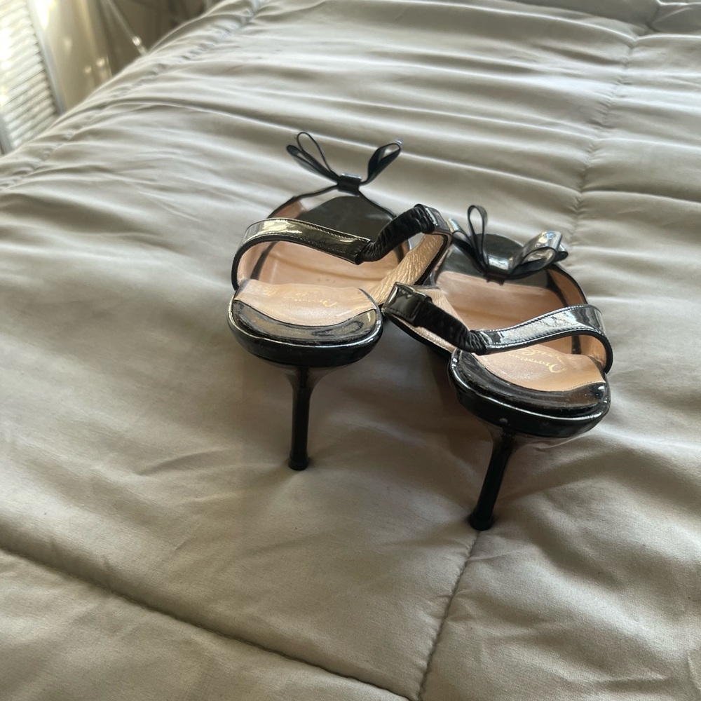 Patent leather Christian Louboutin Sling Back Open Toe shoes